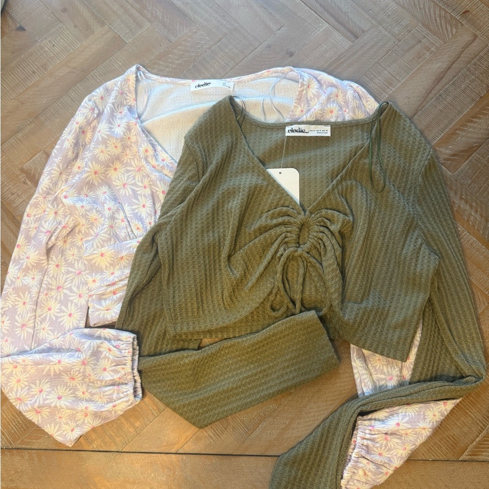 Eloise Long Sleeve Crop Top Bundle Medium